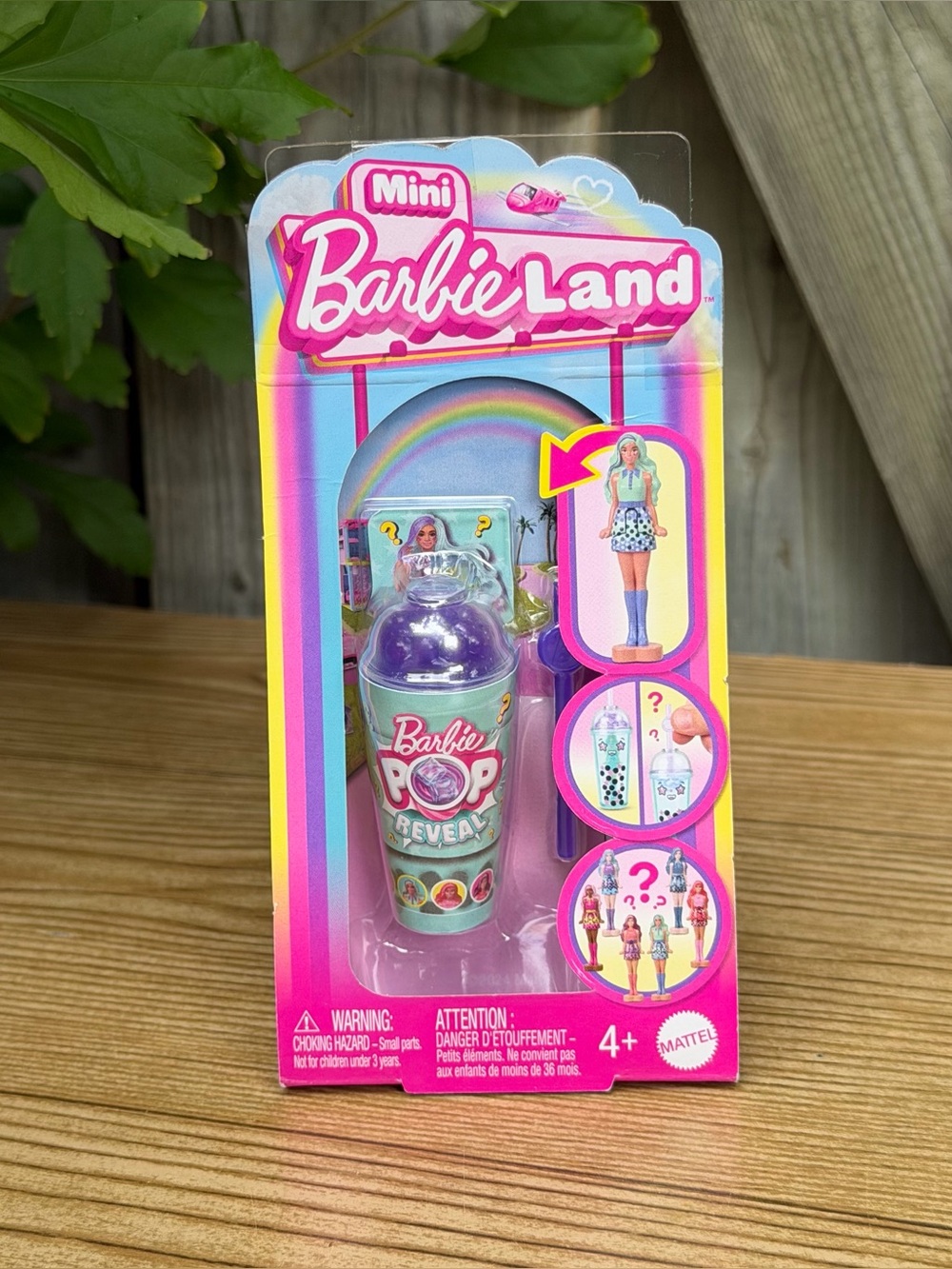 Mini Barbie Land Pop Reveal Mattel Doll & Accessory New